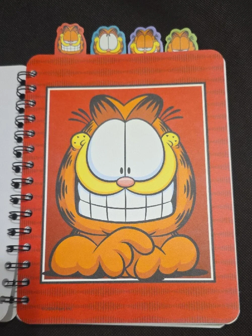 Garfield Spiral Notebook w/ 4 Tabs